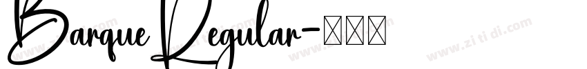BarqueRegular字体转换