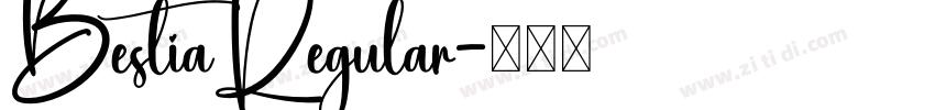 BestiaRegular字体转换