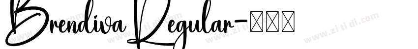 BrendivaRegular字体转换
