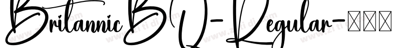 BritannicBQ-Regular字体转换
