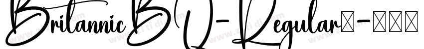BritannicBQ-Regular免字体转换