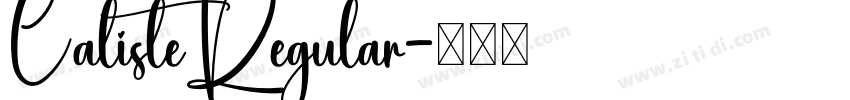 CalisteRegular字体转换