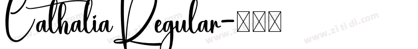 CathaliaRegular字体转换