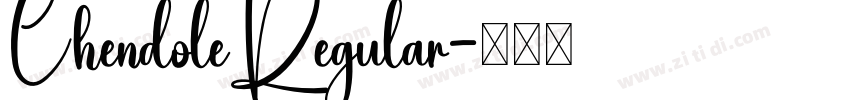 ChendoleRegular字体转换
