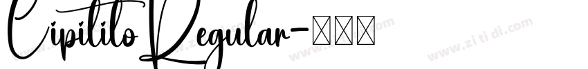 CipitiloRegular字体转换