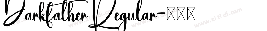 DarkfatherRegular字体转换