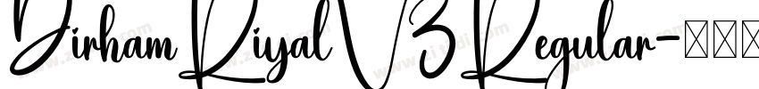 DirhamRiyalV3Regular字体转换