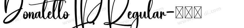 DonatelloLPRegular字体转换