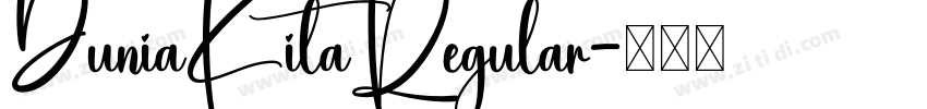 DuniaKitaRegular字体转换