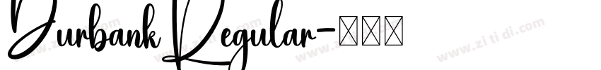 DurbankRegular字体转换