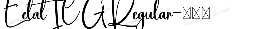 EclatICGRegular字体转换