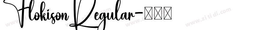 FlokisonRegular字体转换