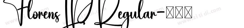 FlorensLPRegular字体转换