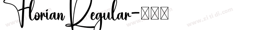 FlorianRegular字体转换