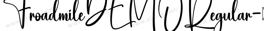 FroadmileDEMORegular字体转换