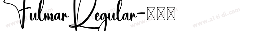 FulmarRegular字体转换