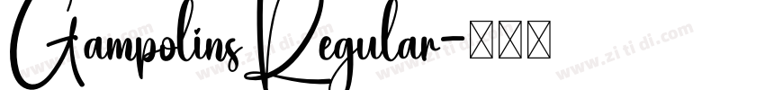 GampolinsRegular字体转换