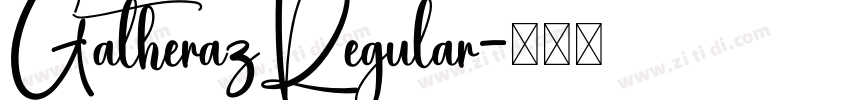 GatherazRegular字体转换