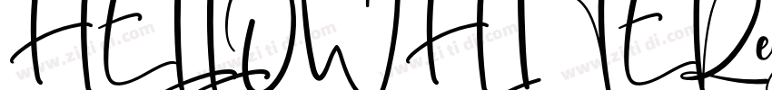 HELLOWHITERegular字体转换
