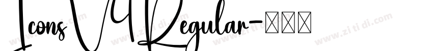 IconsV4Regular字体转换