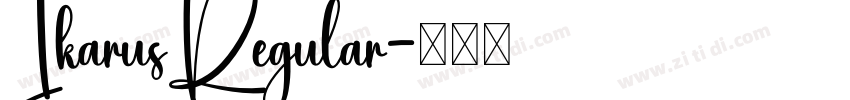 IkarusRegular字体转换