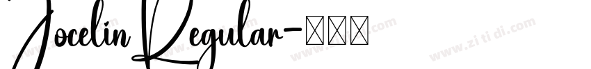 JocelinRegular字体转换
