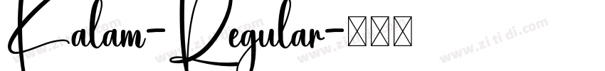 Kalam-Regular字体转换