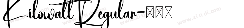 KilowattRegular字体转换