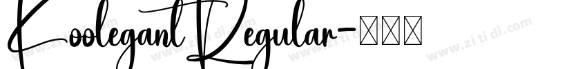 KoolegantRegular字体转换