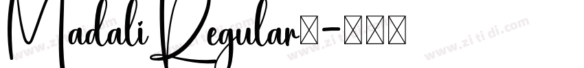 MadaliRegular◆字体转换