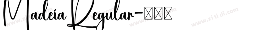 MadeiaRegular字体转换