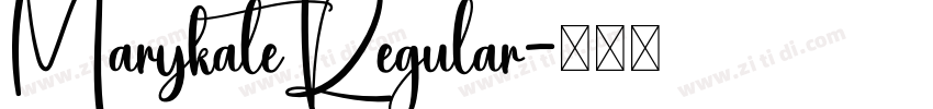 MarykateRegular字体转换