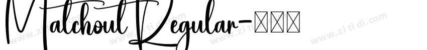 MatchoutRegular字体转换