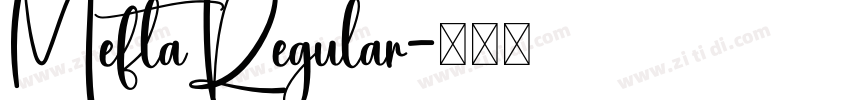 MeftaRegular字体转换