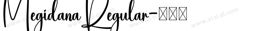 MegidanaRegular字体转换