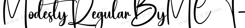 ModestyRegularByMCT字体转换