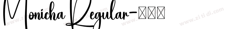 MonichaRegular字体转换