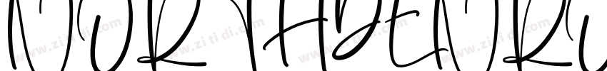 NORTHDENROUGHRegular字体转换