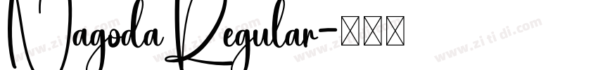 NagodaRegular字体转换