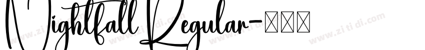 NightfallRegular字体转换