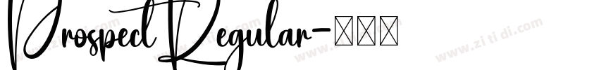 ProspectRegular字体转换