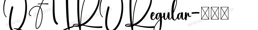 QAIRORegular字体转换