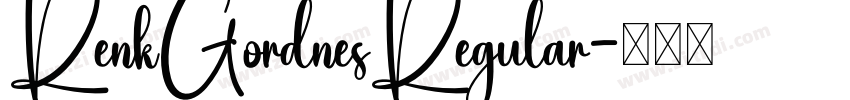RenkGordnesRegular字体转换