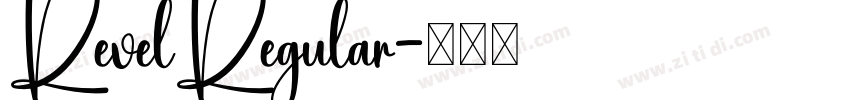RevelRegular字体转换