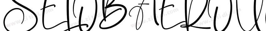 SELOBAEROUGHRegular字体转换