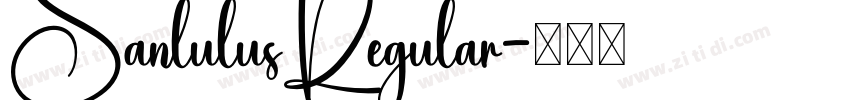 SanlulusRegular字体转换