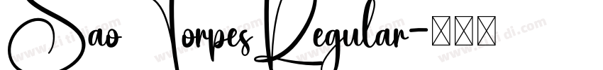 SaoTorpesRegular字体转换