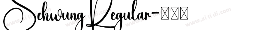 SchwungRegular字体转换