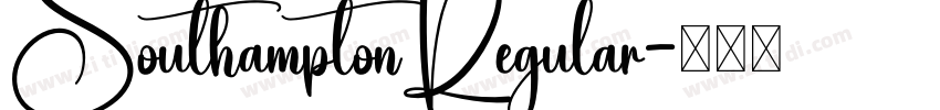 SouthamptonRegular字体转换
