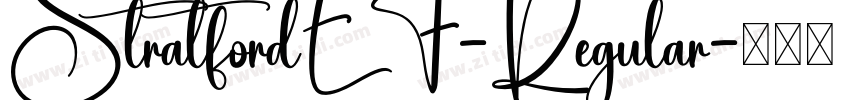 StratfordEF-Regular字体转换